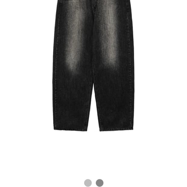 흑청 와이드 팬츠