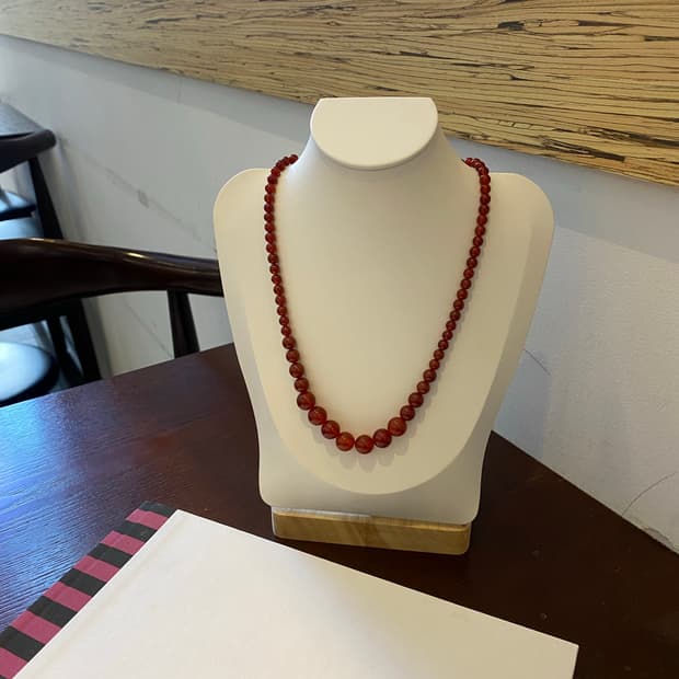 일본 수입 카넬리안 목걸이