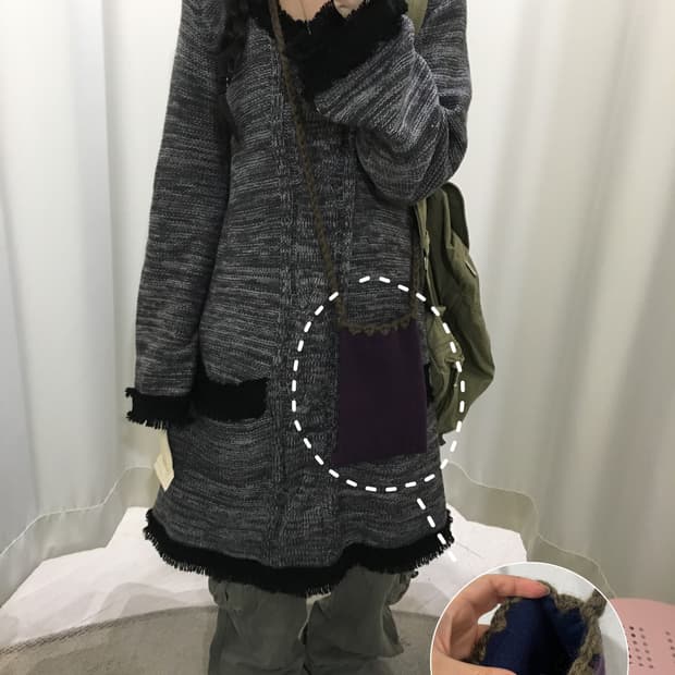 Handmade knit bag👵🏻🧶💭