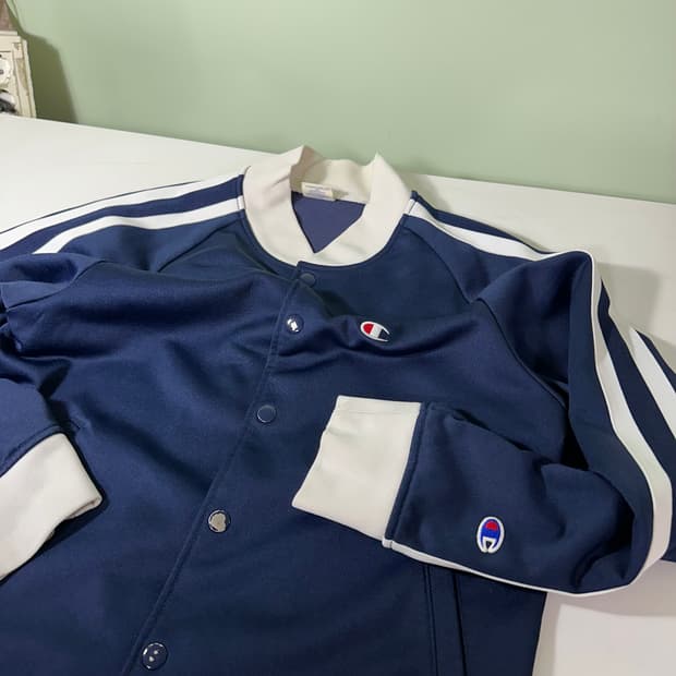 우먼S-M 챔피온 우먼 네이비 사이드라인 트랙탑 집업져지