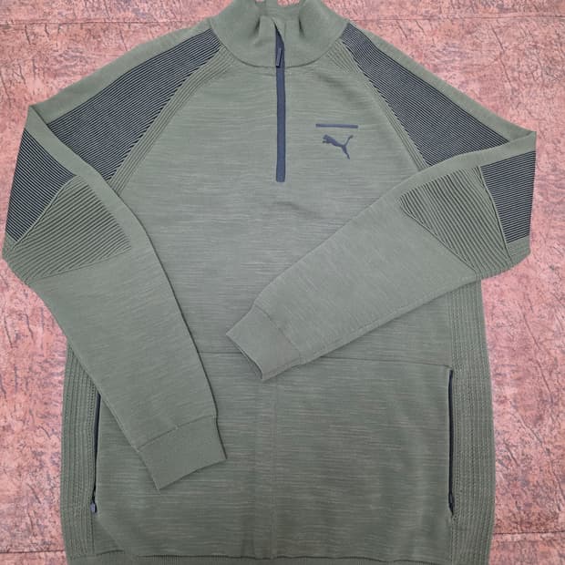푸마 에보니트 하프집업 풀오버 L