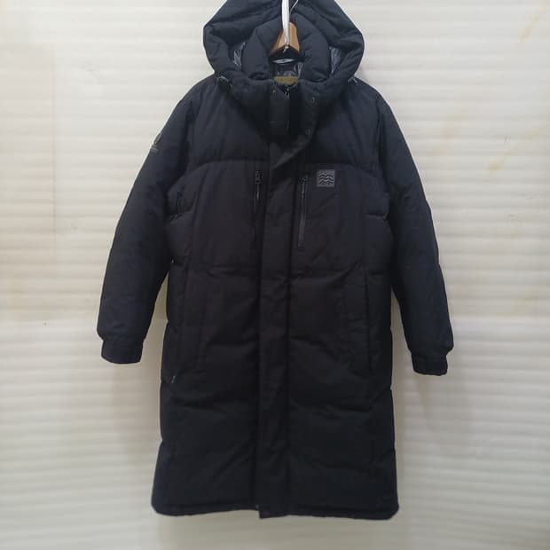 코오롱 고어 윈드스토퍼 빵빵 구스 다운 롱 후드 패딩 남성 M 사랑봉봉