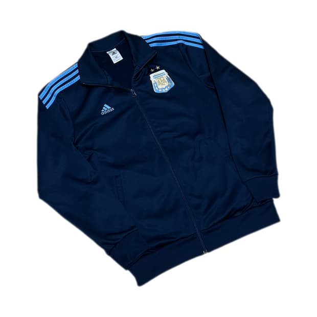 아디다스 아르헨티나 네이비 스카이블루 트랙탑 져지