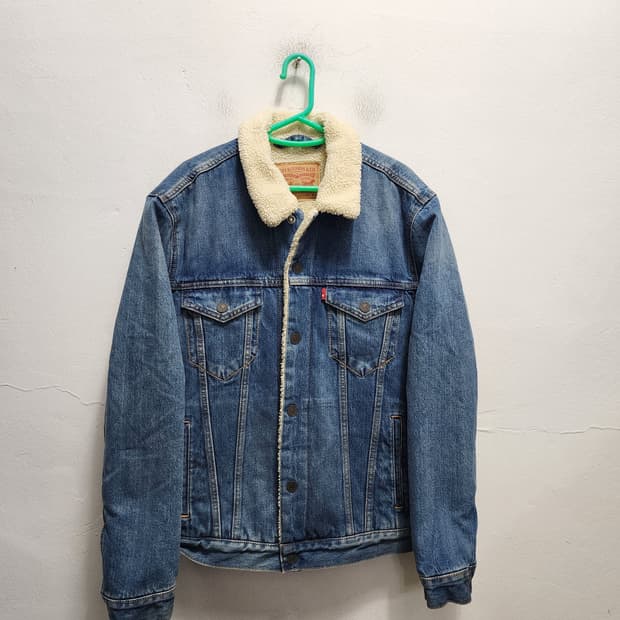 리바이스 뽀글이 쉐르파 양털 청자켓