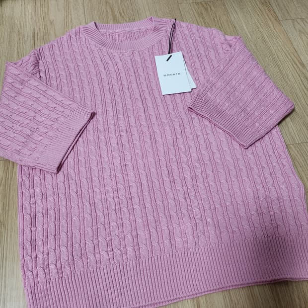 (새상품) 10month 텐먼스 케이블 풀오버