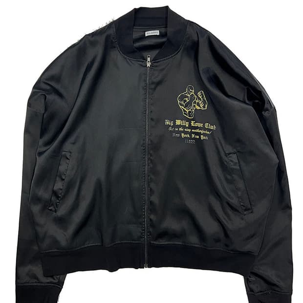 윌리차바리아 새틴 블루종