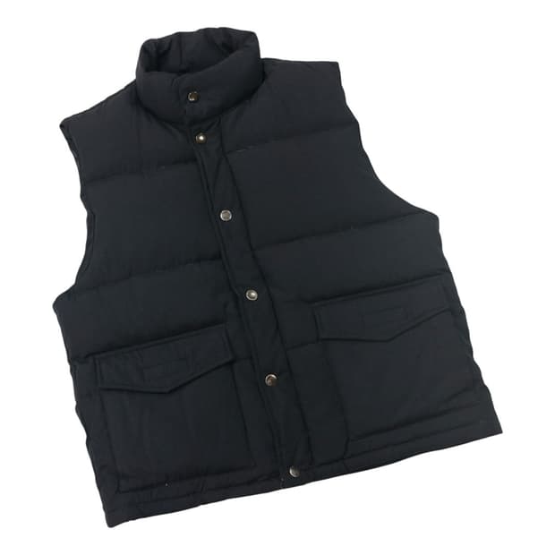 SABUROKU 사부로쿠 빈티지 블랙 다운 패딩 베스트 (M-L)