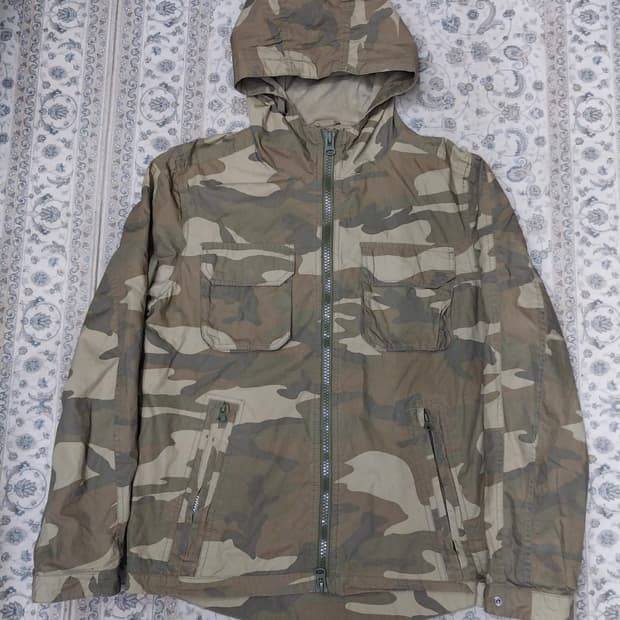 GEORGE 영국 카모플라쥬 후드 바람막이 M