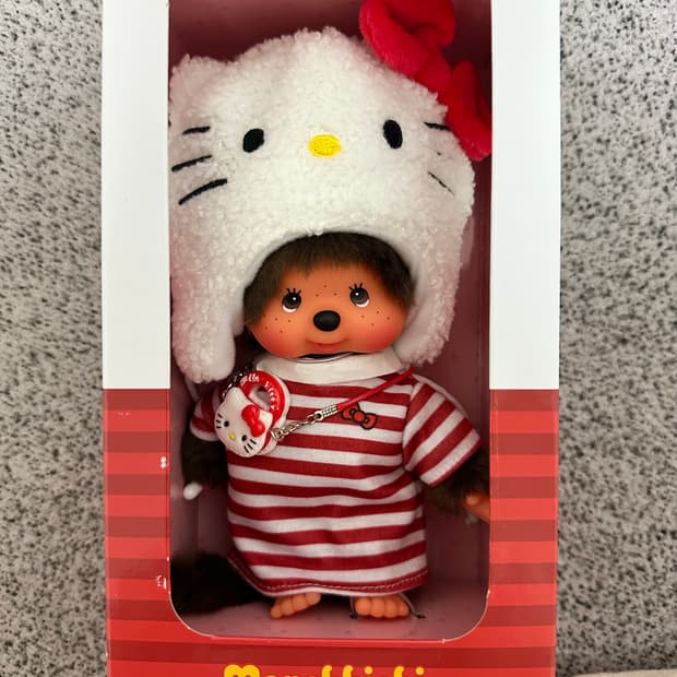 헬로키티 몬치치 콜라보 인형 유럽판 