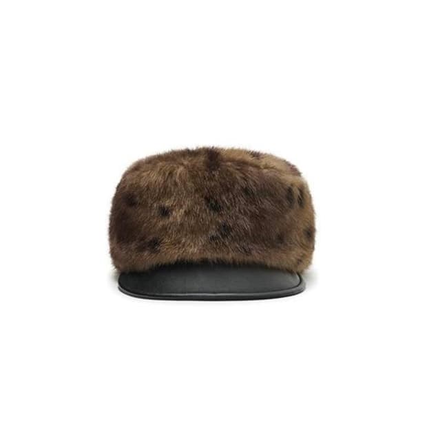 어썸니즈 BELLBOY CAP_FUR DOT BROWN