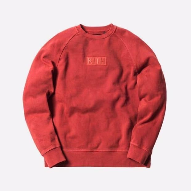 KITH 키스 클래식 로고 크루넥 테라코타