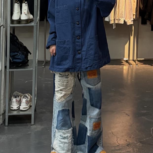 레테르코모 플레이 프렌츠워크 블루 자켓 A2743