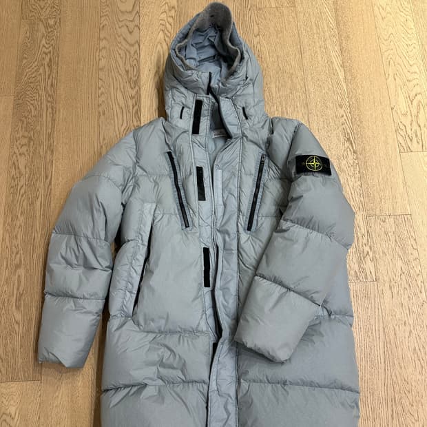 스톤아일랜드 롱후드패딩