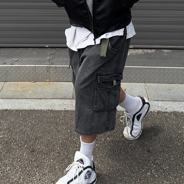 Roca wear 로카웨어 블랙 버뮤다 팬츠