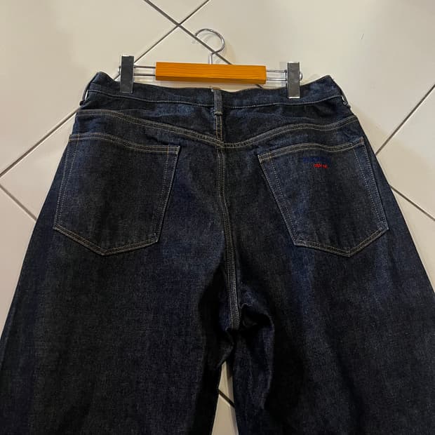 슈프림 배기진 셀비지 리지드 인디고 23FW