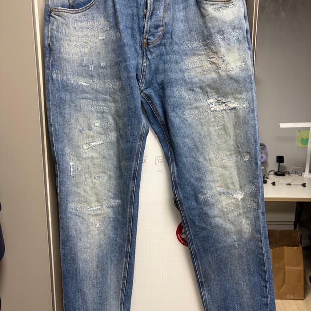 PT Torino 데미지 워싱 데님 청바지 32사이즈 한섬 정식수입품