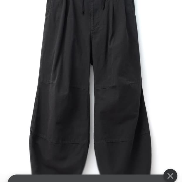 해칭룸 Volume Pants Oxford Washed Charcoal
