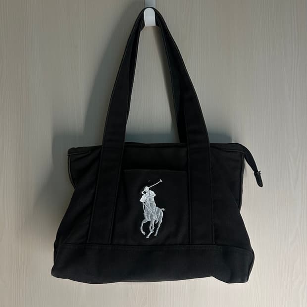 폴로 랄프로렌 빈티지 캔버스 숄더백 토트백