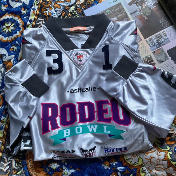 에즈이프 캘리 RODEO 로데오 풋볼 져지 웜업 실버 그레이