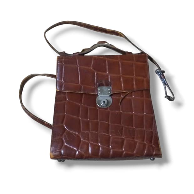 Jean Paul Gaultier 90s leather 2way bag