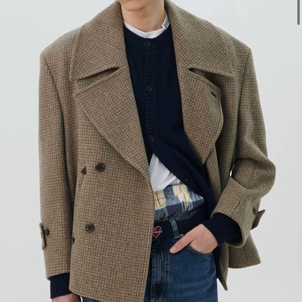 비욘드클로젯 노맨틱 오버사이즈 울코트 M사이즈