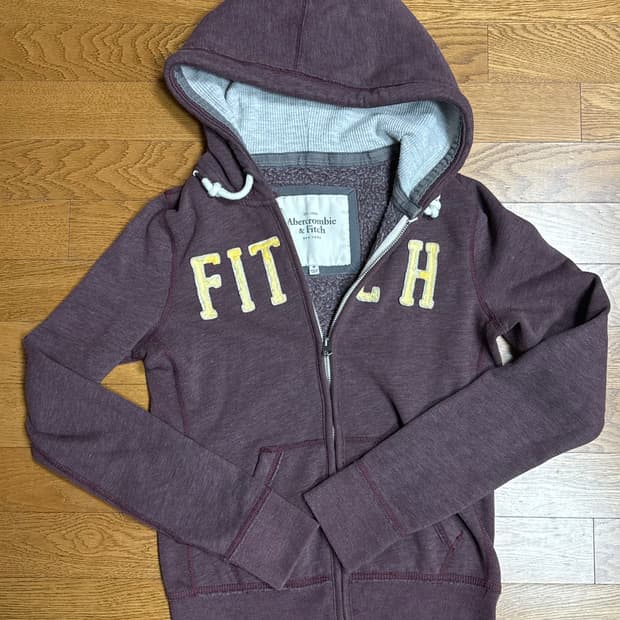 아베크롬비 후드집업 M (버건디)