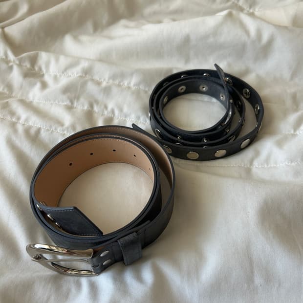 파르티멘토우먼 쓰리웨이 더블 레이어드 벨트_그레이