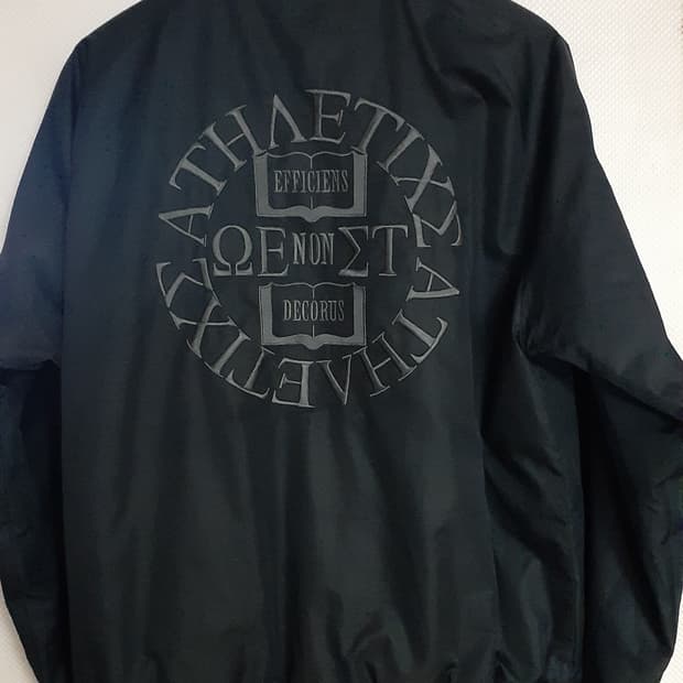 10s 나이키 검정색 봄버 바시티 자켓 L 100