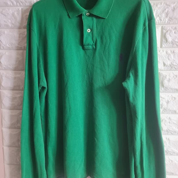 폴로 랄프로렌 그린 긴팔 폴로티