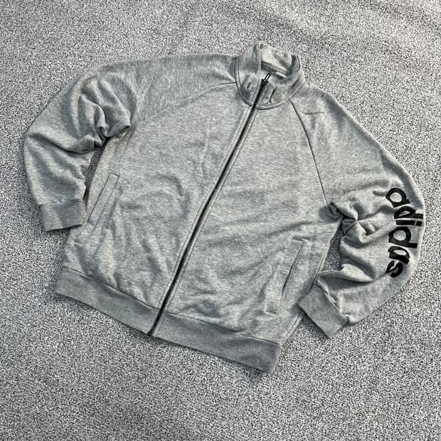 실측확인 아디다스 에센셜 집업 자켓 0320M