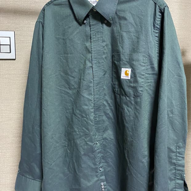 칼하트(Carhartt) 녹색 긴팔 셔츠 XL