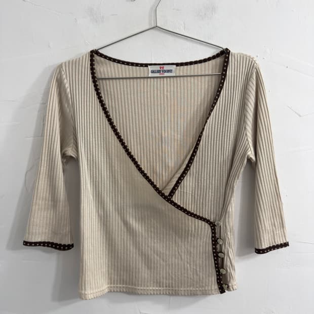gallery visconti dot wrap cardigan