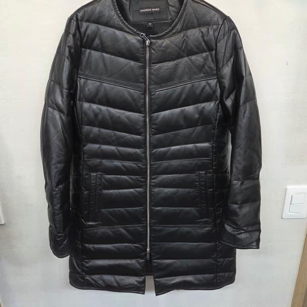Andrew Marc 양가죽 구스다운 패딩코트 L