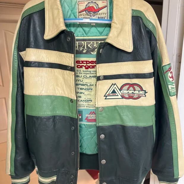L 80s avirex 아비렉스 가죽자켓