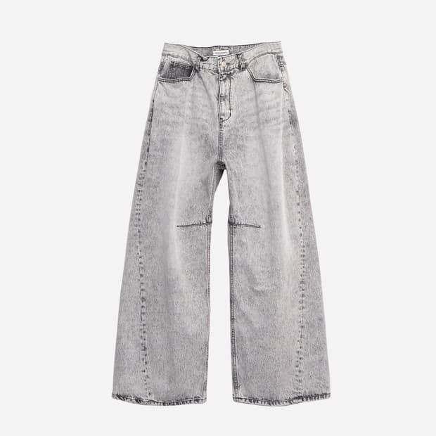 (s) 999휴머니티 커브드 헤리티지 데님 스노우 블랙