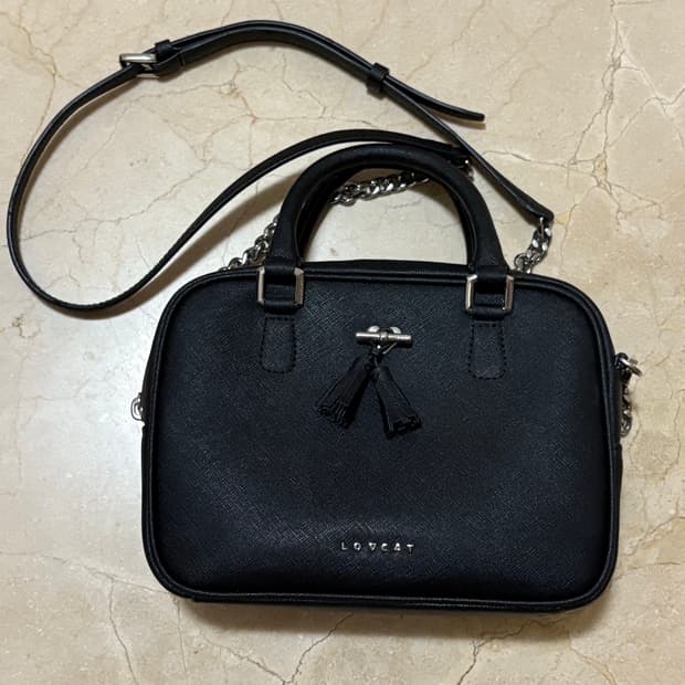 러브캣 크로스백 블랙