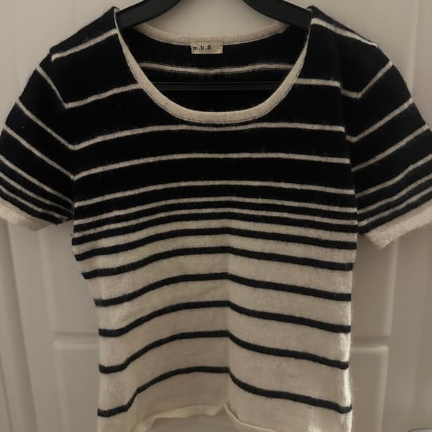 빈티지 반팔 니트