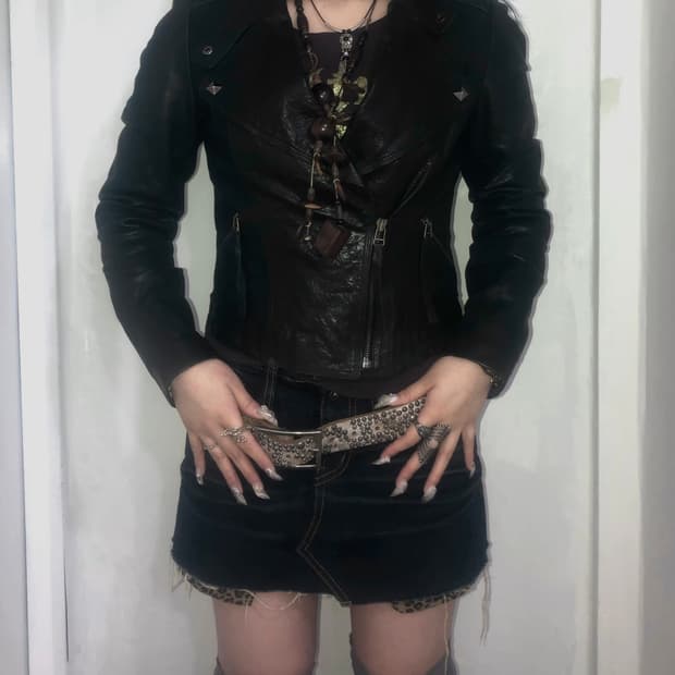 dark punky leopard set