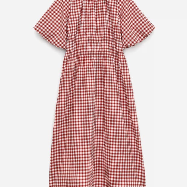 Arket 아르켓 깅엄 체크 원피스 42 size