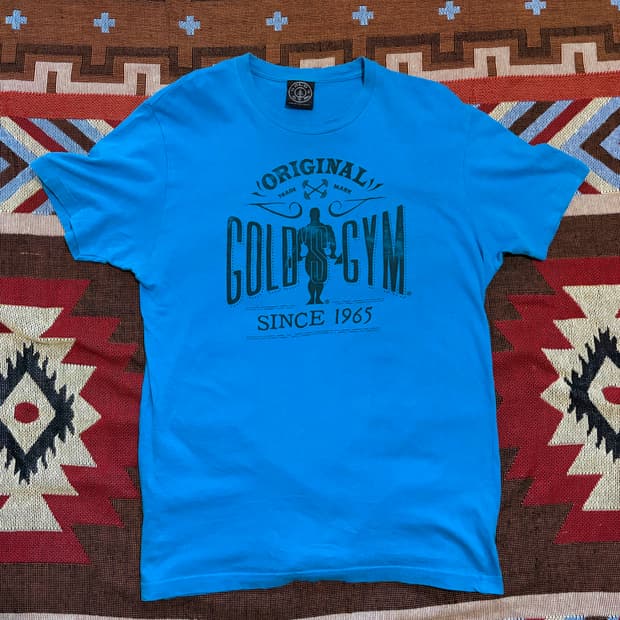 100) 90s 골드짐 올드스쿨 보디빌딩 반팔