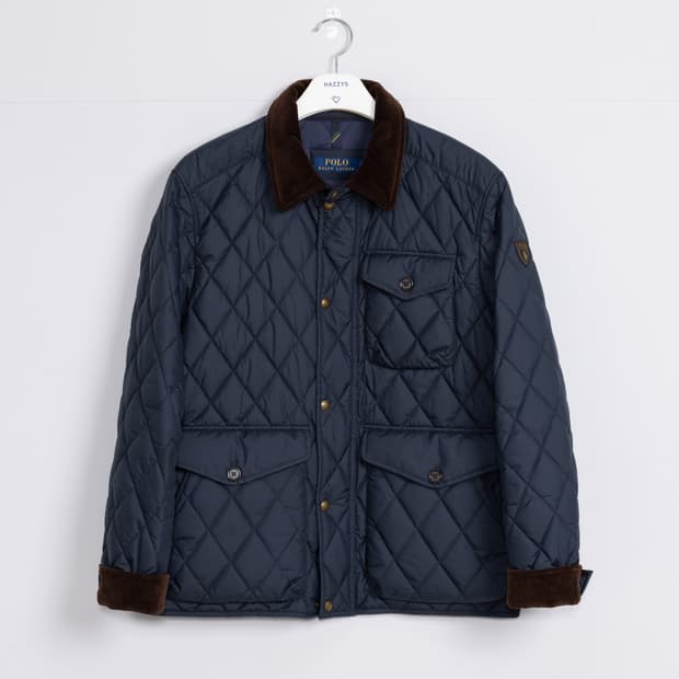 폴로 랄프로렌 퀼팅 자켓 네이비 M