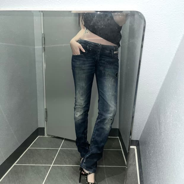 디젤 로우라이즈 스키니