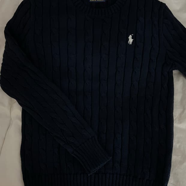 랄프로렌  정품!! 꽈배기 네이비 사이즈s