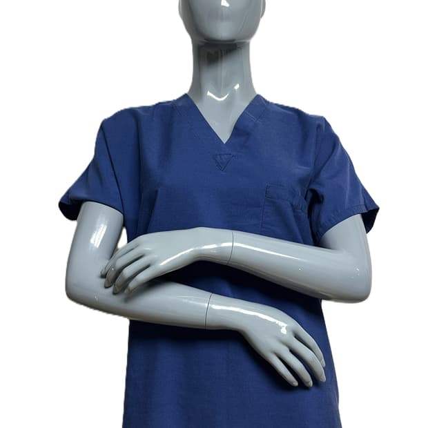 미국 미군 여군용 수술복 간호사 군의관 브이넥 반팔 티셔츠 (S)