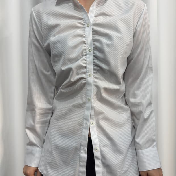 line shirring shirt