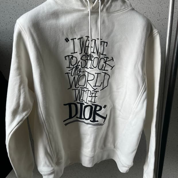 디올x숀스투시 후드티
