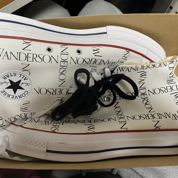 컨버스 jw앤더슨 척70 하이 그리드 화이트