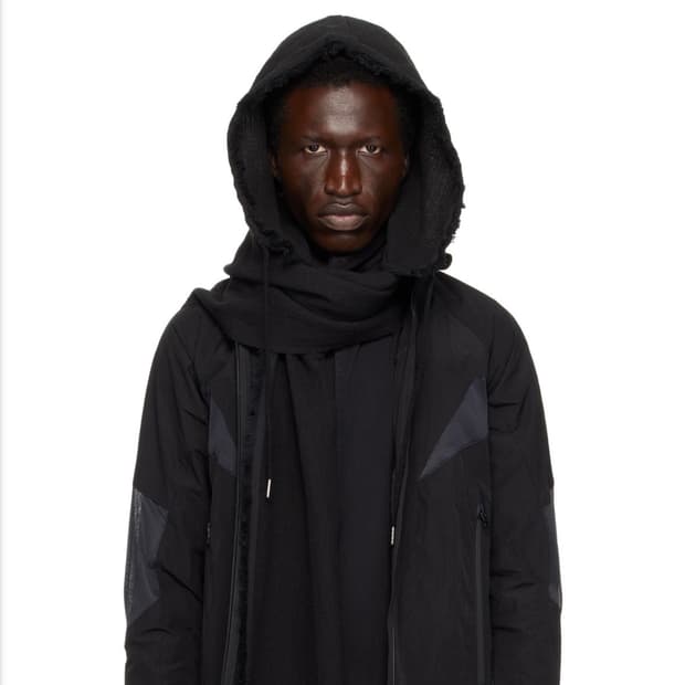 [OS] FFFPOSTALSERVICE Black Hooded Scarf