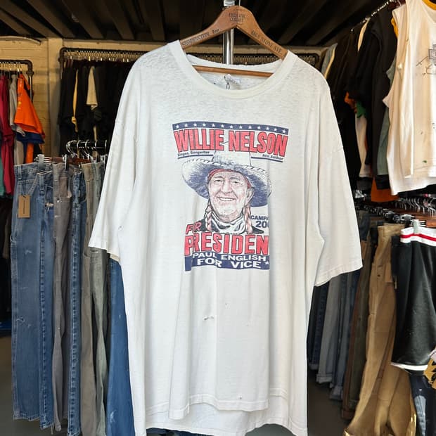 윌리 넬슨 William Nelson 프린팅 티셔츠