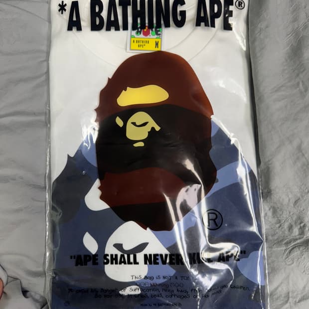 베이프 카모 반팔티